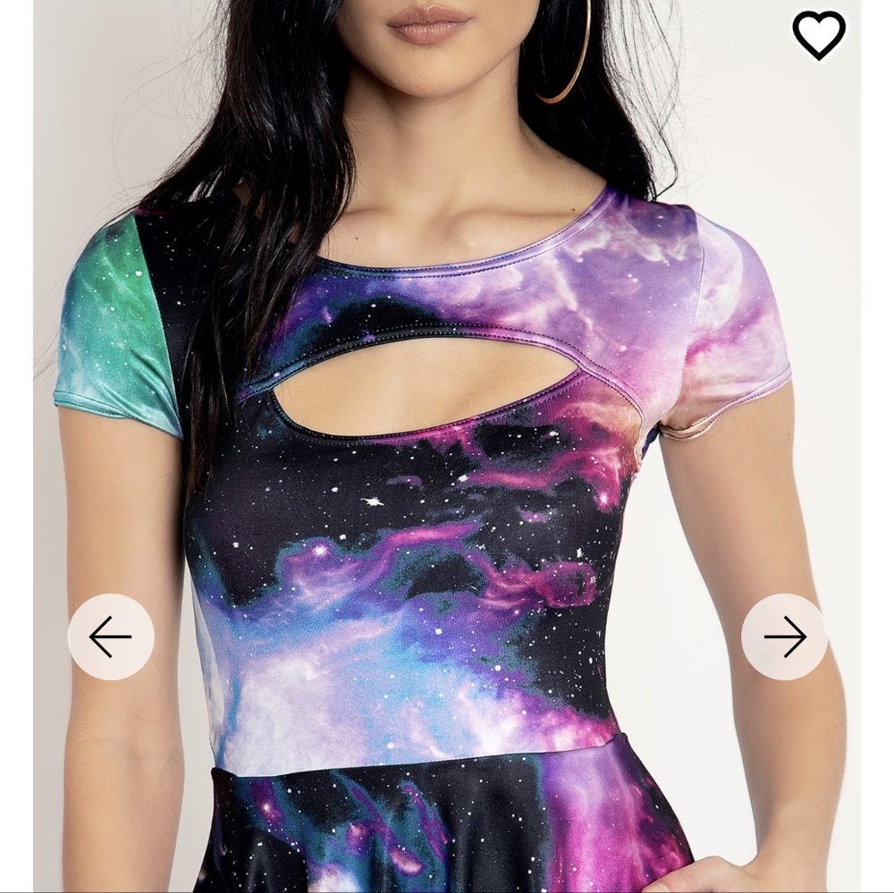 Blackmilk Galaxy Butterfly Peephole LL Dress - Sz. Med